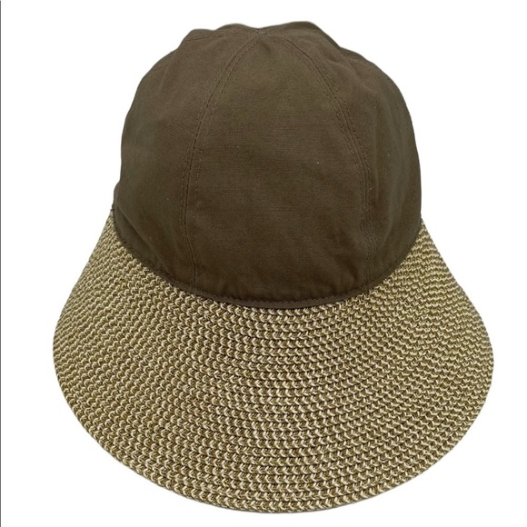 Women's Baseball Style Paper Braid Large Brim Sun Hat - Picture 1 of 7